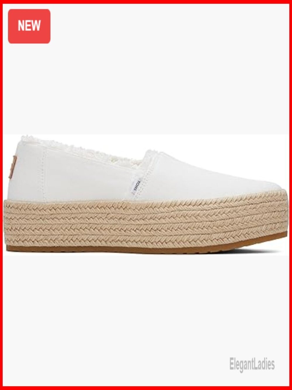 Women's Espadrille Platform Slip-On Shoes with OrthoLite Insole - Picture 1 of 6